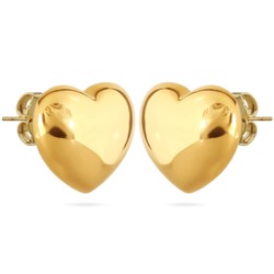 Серьги Сердцебиение (покрытие золото), Есть комплект
