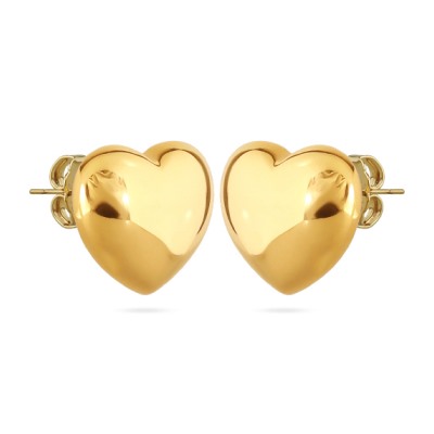 Серьги Сердцебиение (покрытие золото), Есть комплект