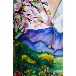 Camisa cropped Monte Fuji