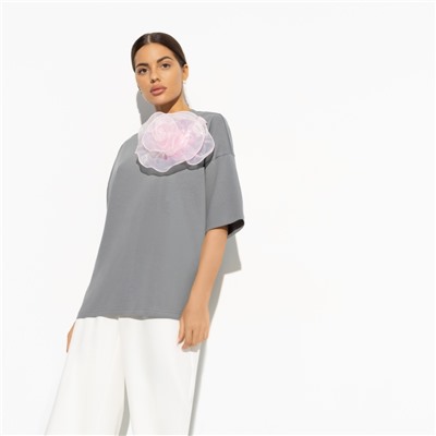 Футболка, Летний каприз (с брошкой)