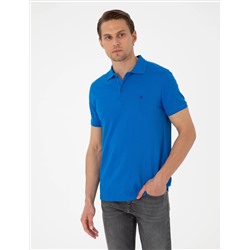Saks Slim Fit %100 Pamuk Polo Yaka Basic Tişört