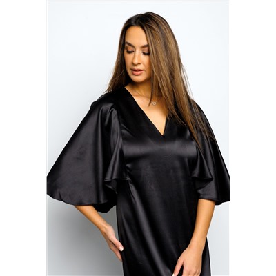 Платье длинное с воланами 397BLK