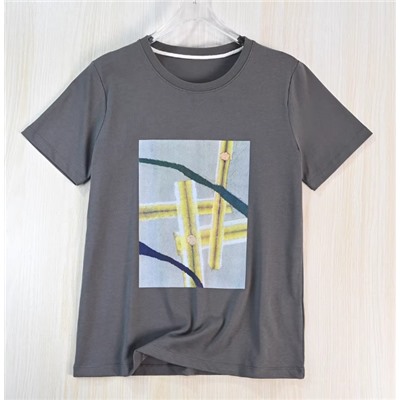 Хлопковая футболка (2 цвета) АЙСИК*Л