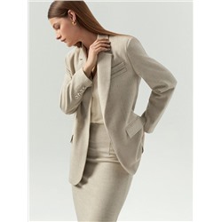 Жакет прямого кроя под пояс, ML820/asiri