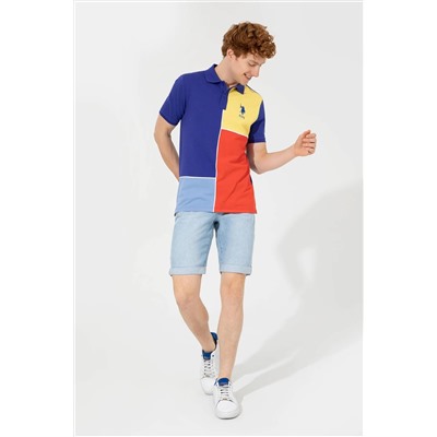 Erkek Mavi Polo Yaka Tişört