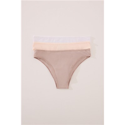 Pack 3 bragas brasileñas microfibra