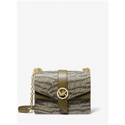 MICHAEL MICHAEL KORS Greenwich Small Animal Print Logo Crossbody Bag