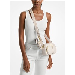 Michael Kors Outlet Jet Set Travel Medium Leather Messenger Bag