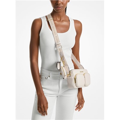 Michael Kors Outlet Jet Set Travel Medium Leather Messenger Bag