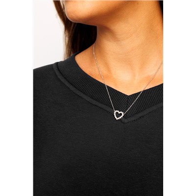 Свитшот худи оверсайз кофта с начесом 387BLK