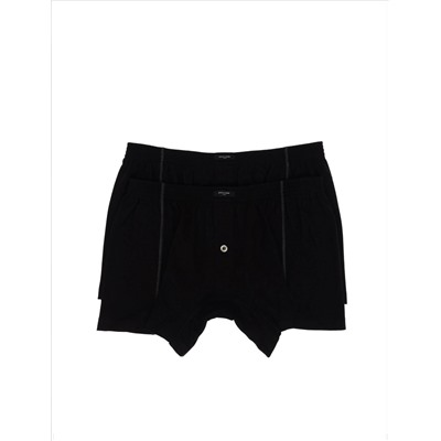 Siyah Pamuklu 2'li Boxer
