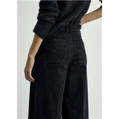 Jeans wideleg bolsillos