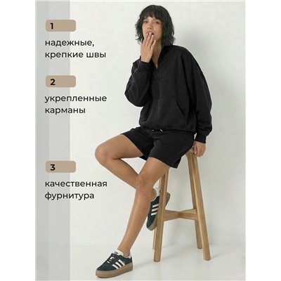 Женский костюм с шортами и кофтой 406