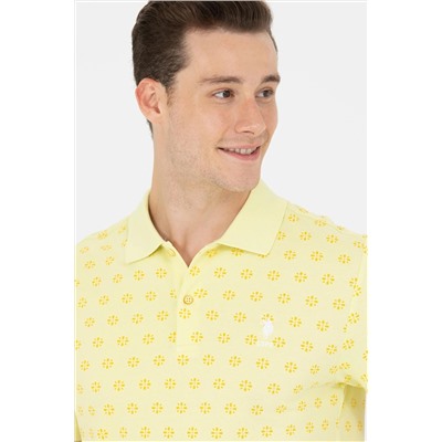 Erkek Açık Sarı Polo Yaka Tişört