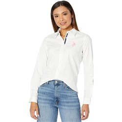 U.S. POLO ASSN. Long Sleeve Oxford Tonal Pony Shirt