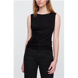 Asymmetrical Ruched Tank Top