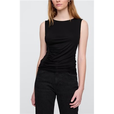 Asymmetrical Ruched Tank Top