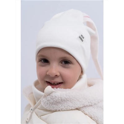 60155 Шапка+снуд Зайка