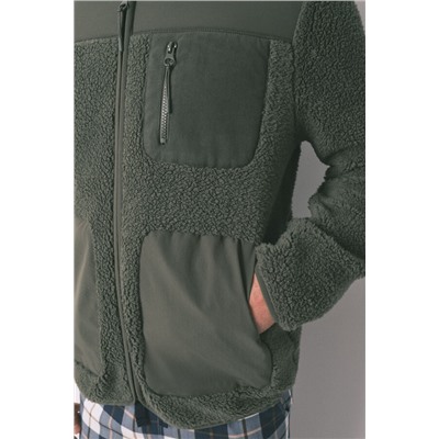 Bata corta hombre borreguito verde