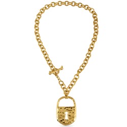 Кулон (покрытие золото) 50см