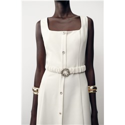 MIDI DRESS WITH BELT