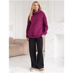 Брюки теплые прямые из футера трехнитики c начесом