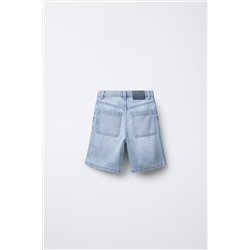 RELAXED FIT BAGGY DENIM BERMUDA SHORTS