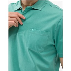 Yeşil Regular Fit Polo Yaka Merserize Tişört