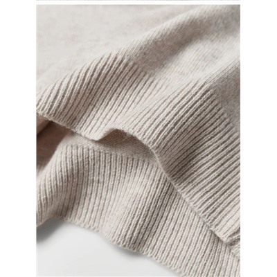 Женский кашемировый пуловер с круглым вырезом АЙСИК*Л