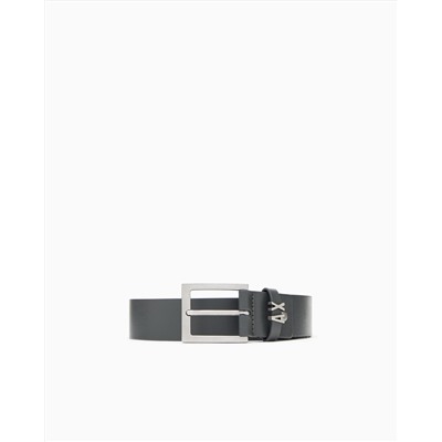 LEATHER BELT WITH LOGO