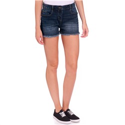 Damen Jeansshorts mit Used-Waschung