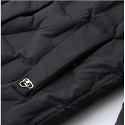 Женское теплое зимнее длинное хлопковое пальто с капюшоном в клетку