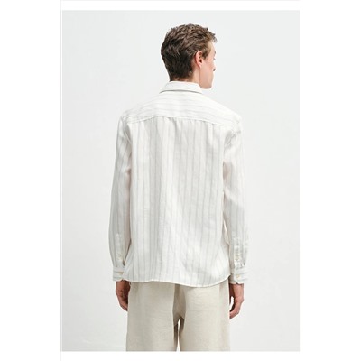 Mavi Bej Tencel TM Lyosel Gömlek Regular Fit / Normal Kesim 0211618-70321