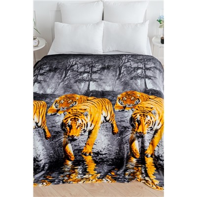 Покрывало трикотажное ворсовое ТМ Павлина, Тигр