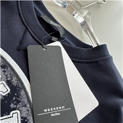 Женская толстовка / свитшот с очень интересными нашивками в ретро стиле Макс Мар*а