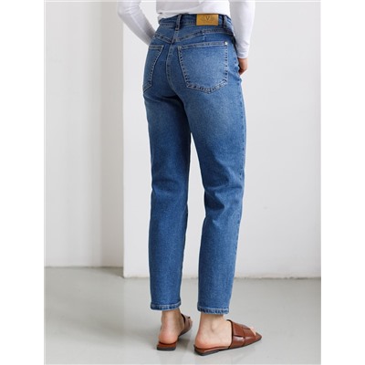 Джинсы дудочки из эластичного плотного денима