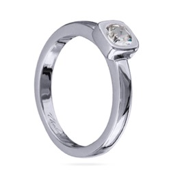 Кольцо Теннис (кристаллы SW белые 4мм; покрытие родий), Есть комплект