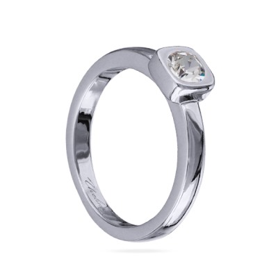 Кольцо Теннис (кристаллы SW белые 4мм; покрытие родий), Есть комплект