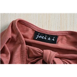 Мягкий свободный жилет без рукавов с узлом сзади