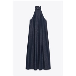 VESTIDO HALTER DENIM TRF