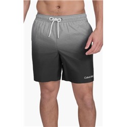 Graphite Stripe Core Volley Swim Trunks Calvin Klein