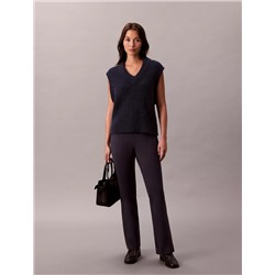 Ponte Slim Flared Pants