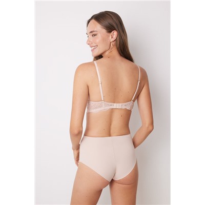 Braga reductora alta nude encaje