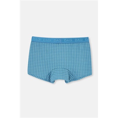 Dagi Mavi-Yeşil 3'lü Desenli Micro Modal Boxer