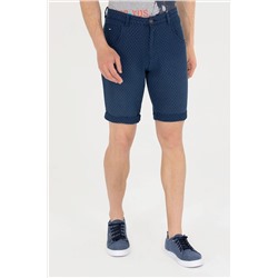 Erkek Mavi Jean Şort