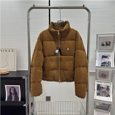 Женская вельветовая куртка пуховик  POL*O Ralp*h Laure*n