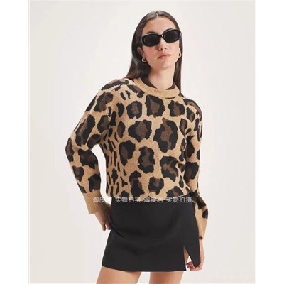 Женский пуловер с леопардовым принтом  C&*A
