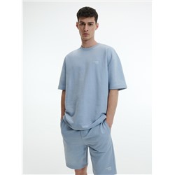 Baumwollshorts Aus Sweatstoff