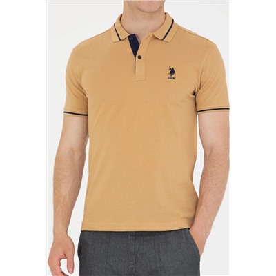 Erkek Camel Basic Polo Yaka Tişört