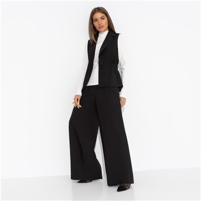 Жилет приталенный, Летнее наслаждение (черный)